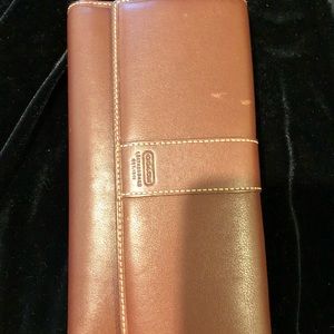 Leather coach wallet